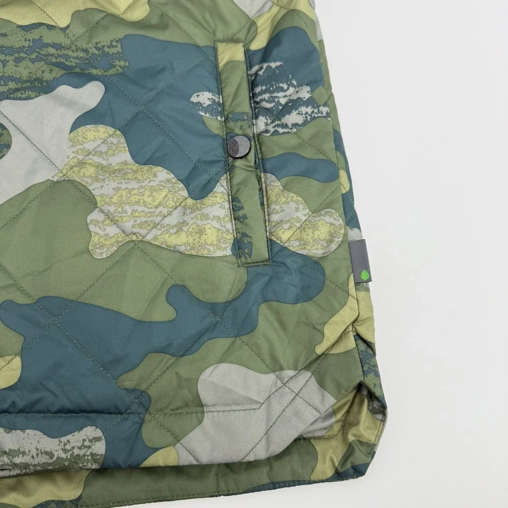 Stio‎ Men's S Thermore Insulated Quilted Jacket Camo Snap Front Puffer Shacket
